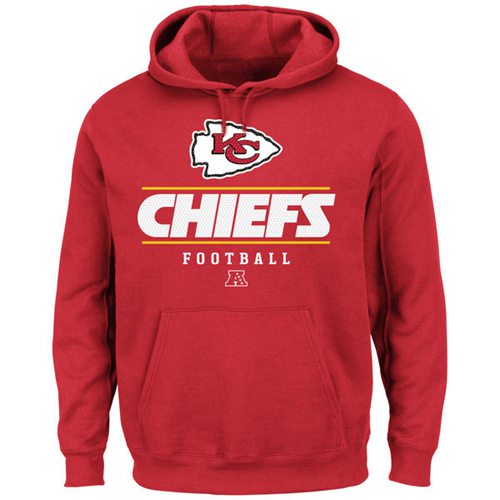 Kansas City Chiefs Vital Win Pullover Hoodie Red - Click Image to Close